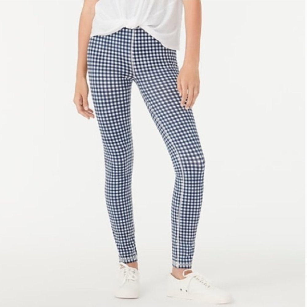 J Crew Women's Gingham Leggings